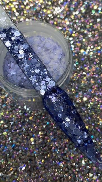 Glazed Pre-Mixed Glitter Acrylic – Blue Lagoon