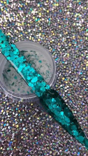 Glazed Pre-Mixed Glitter Acrylic – Lily Pad