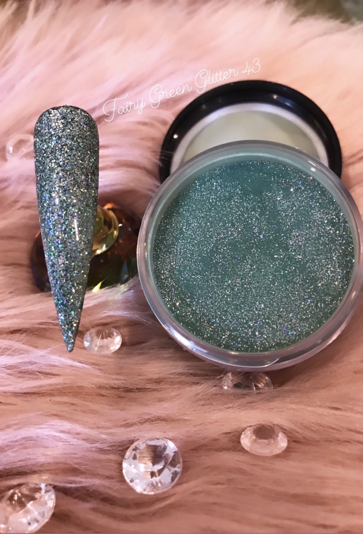 Glazed Acrylic Powder – Green Fairy Glitter No. 43 – 28g