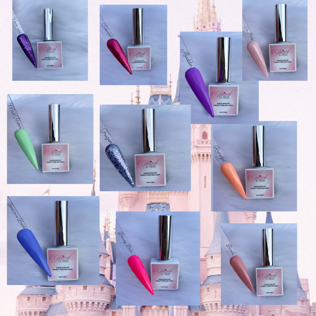 Full Disney Glazed Gel Polish Collection 10 Bottles