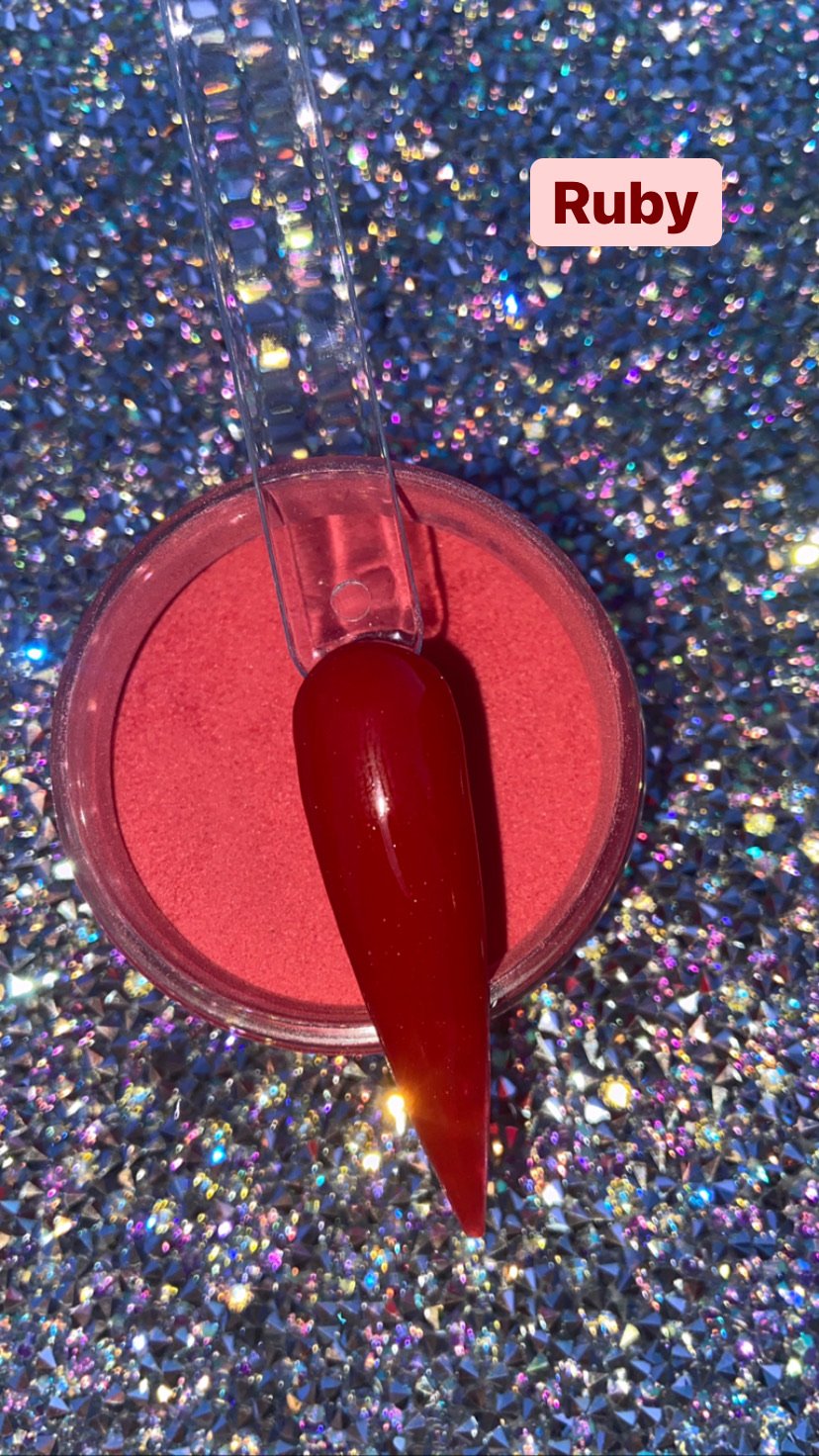 Glazed Acrylic Powder – Ruby – 28g