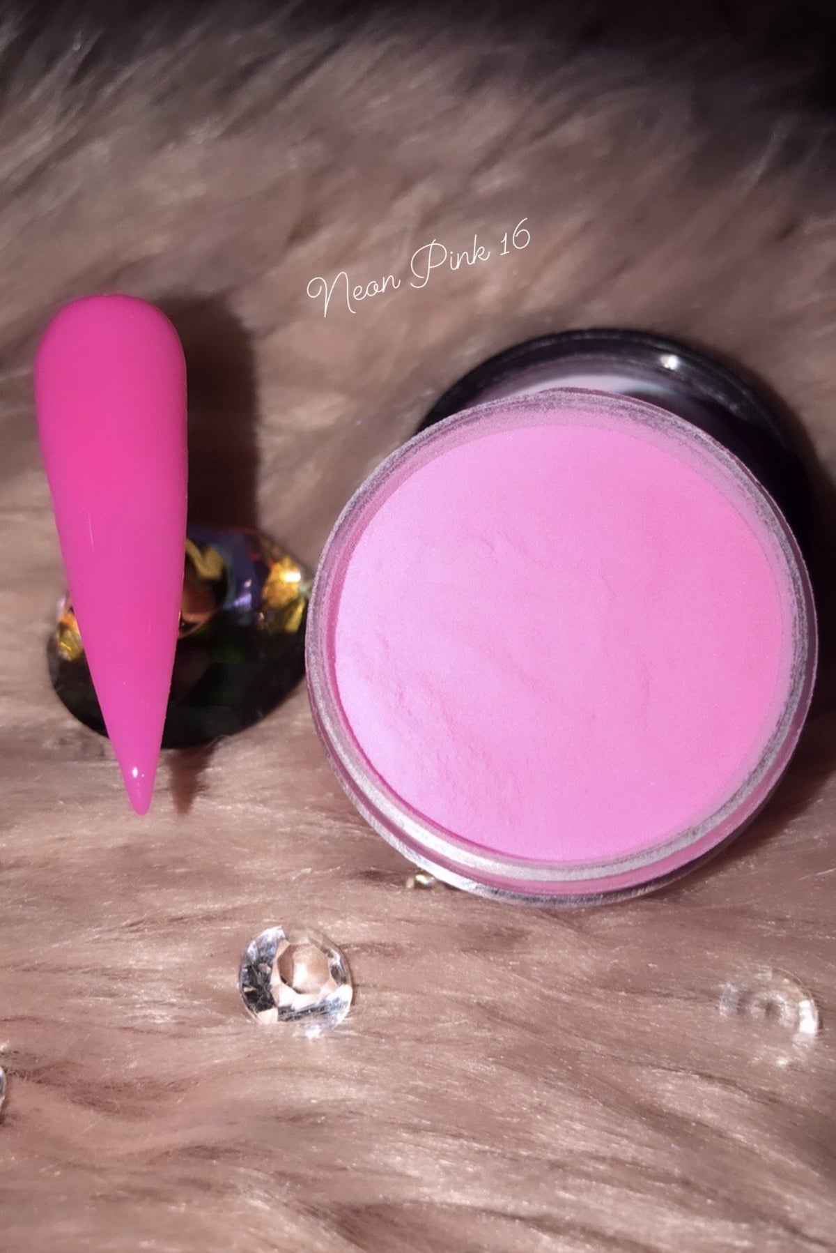 Glazed Acrylic Powder – Neon Pink No. 16 – 28g