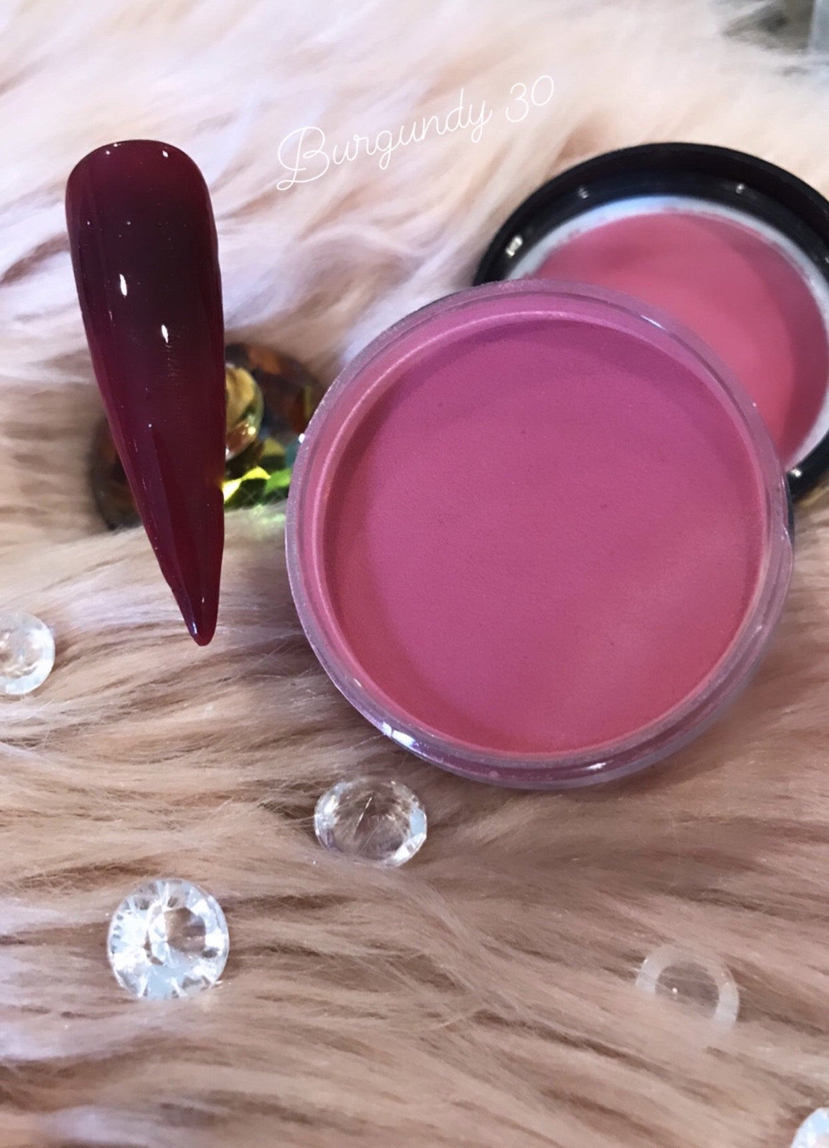 Glazed Acrylic Powder – Burgundy No. 30 – 28g