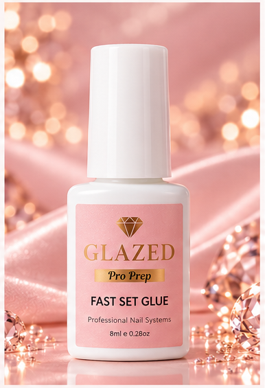 Glazed Pro Prep Fast Set Nail Glue 8ml