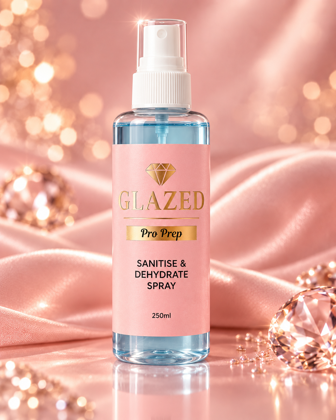 Glazed Pro Prep Sanitise & Dehydrate Spray 250ml