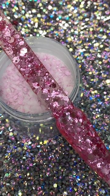 Glazed Pre-Mixed Glitter Acrylic – Candy Moon