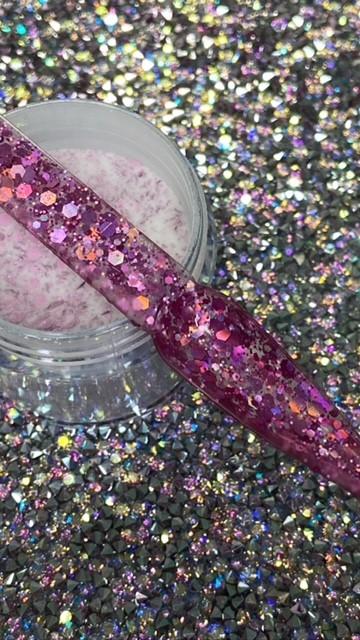 Glazed Pre-Mixed Glitter Acrylic – Tickle my Fancy
