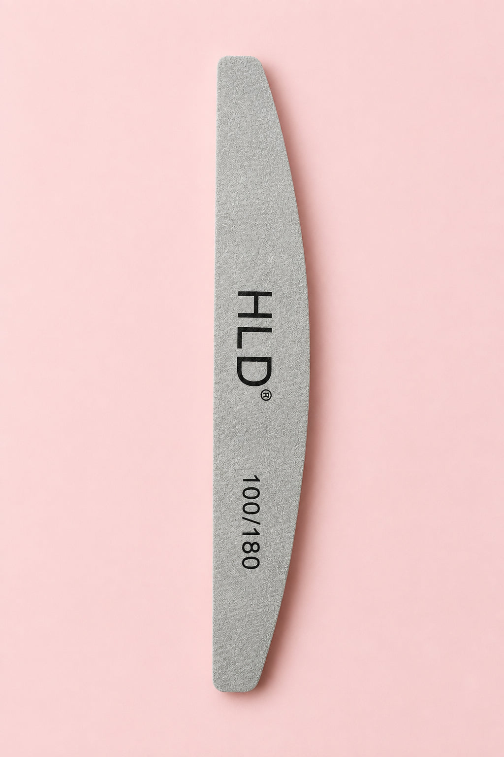 Nail File 100/180 Grit Grey Half Moon