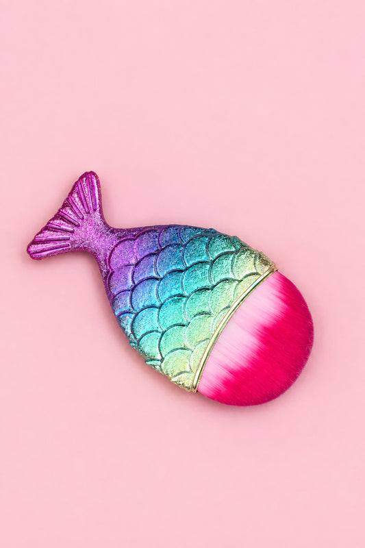 Mermaid Tail Rainbow Dust Brush