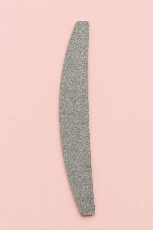 Nail File 150/100 Grit Grey Half Moon