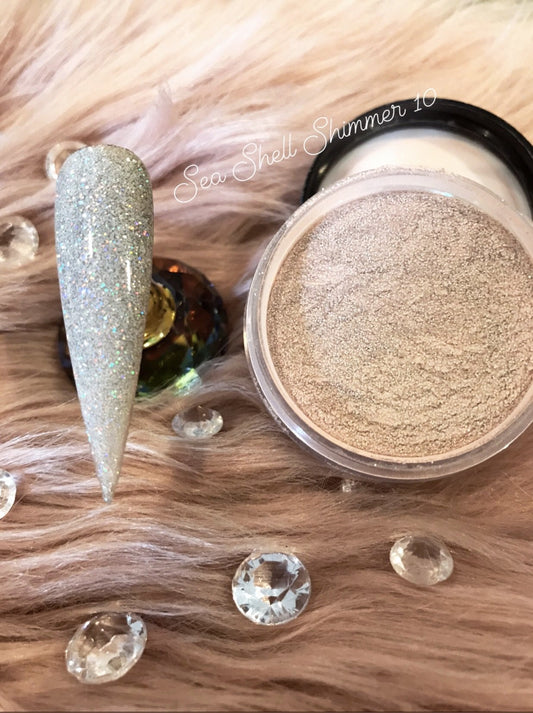 Glazed Acrylic Powder – Sea Shell Shimmer No. 10 – 28g
