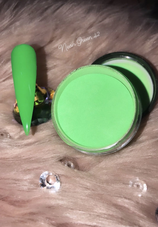 Glazed Acrylic Powder – Neon Green No. 42 – 28g