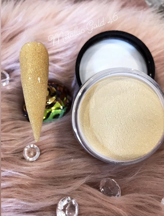 Glazed Acrylic Powder – Metallic Gold No. 46 – 28g