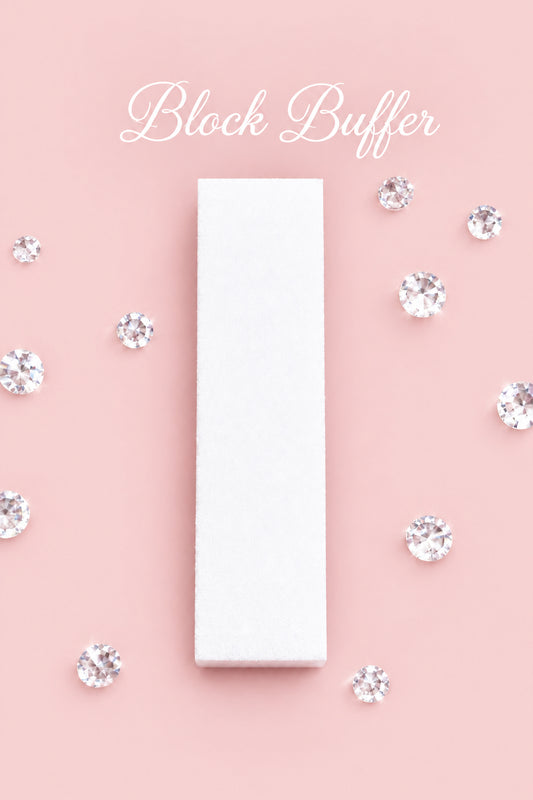 White Block Buffer 100grit