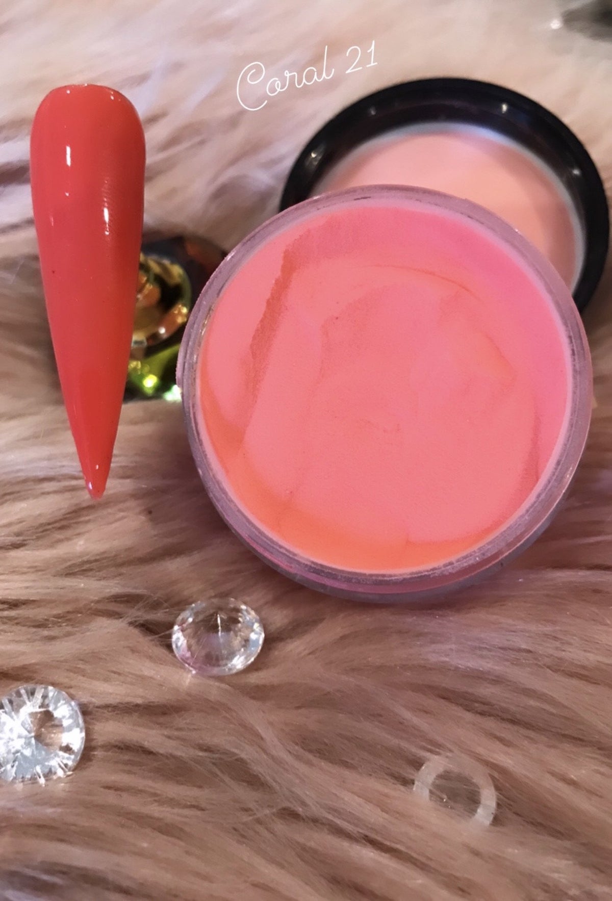 Glazed Acrylic Powder – Coral No. 21 – 28g