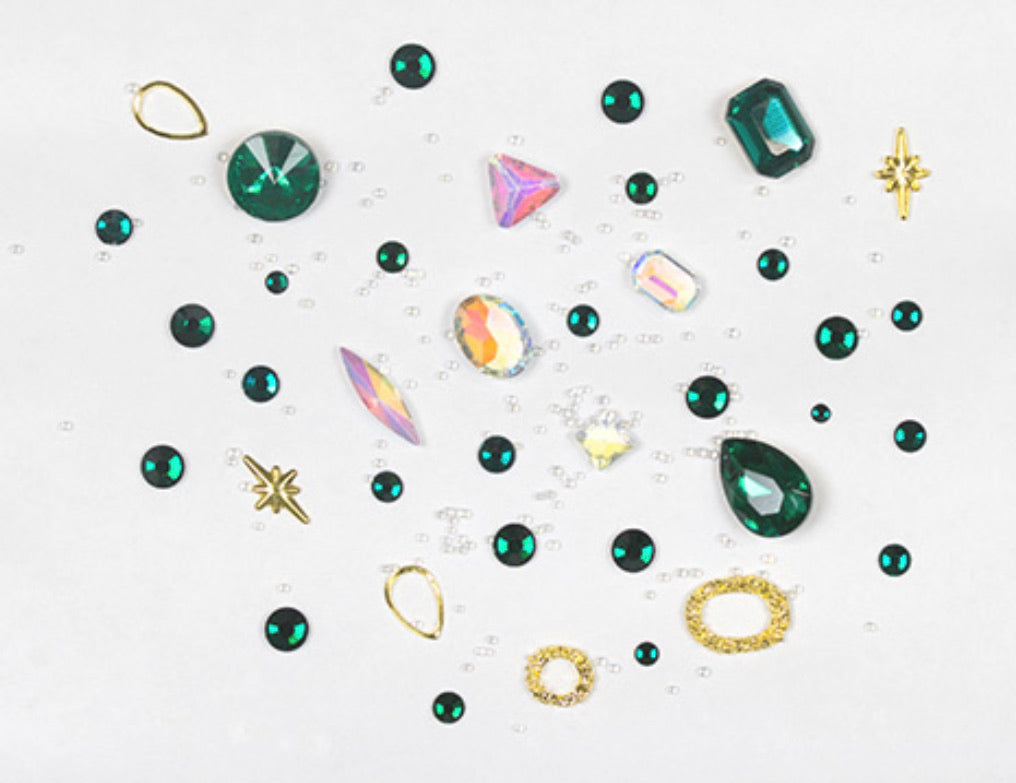 Mixed Bling Green